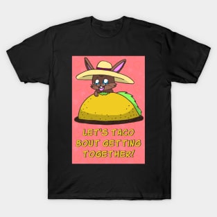 Cartoon Taco Bunny Valentine's Day Card T-Shirt